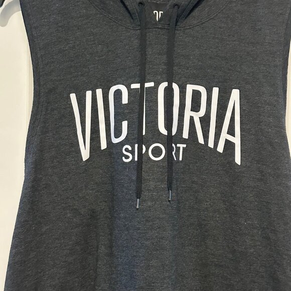 Victoria Sport Sleeveless Hoodie Charcoal Heather XL/XXL - Picture 9 of 9